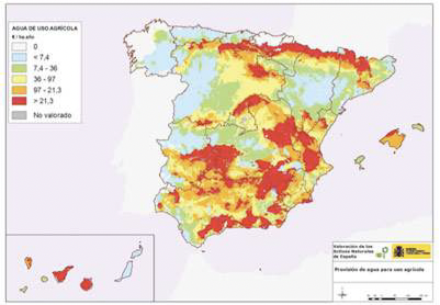 agua de uso agrícola
